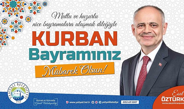 Öztürk: "Toplumsal yardımlaşma ve dayanışma duygularının zirveye ulaştıran bir Kurban Bayramına daha ulaşmanın mutluluğu içindeyiz"