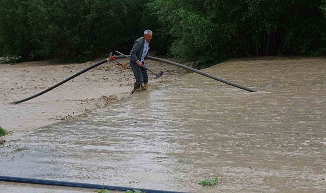 Yozgat'ta sel tarım arazilerine zarar verdi