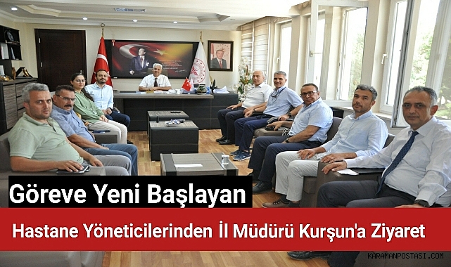 Göreve Yeni Baslayan Yöneticilerden İl Müdürü Kurşun'a Ziyaret
