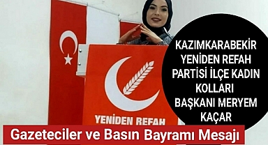 Kadın Kolları Başkanı Meryem Kaçar'ın Gazeteciler ve Basın Bayramı Mesajı