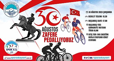 30 Ağustos için 'Zafere Pedallıyoruz' etkinliği düzenlenecek