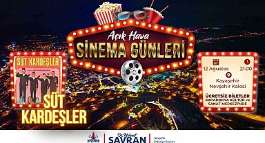 Açık Hava Sinema günleri 'Süt Kardeşler' filmi ile devam ediyor
