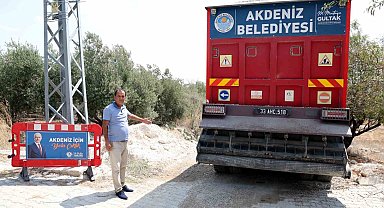 Akdeniz'de asfalt çalışmaları sürüyor