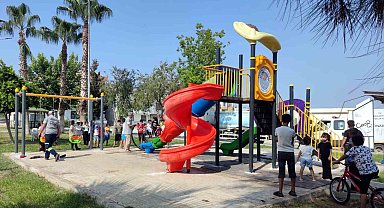 Akdeniz'de parklardaki oyun grupları yenileniyor