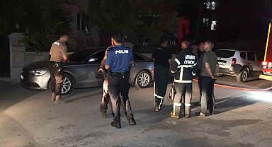 Aksaray'da 8 katlı apartmanda korkutan yangın