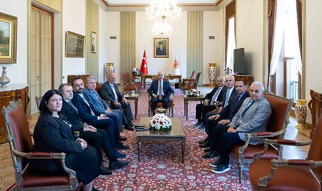 ATO heyeti, TBMM Başkanı Kurtulmuş'u ziyaret etti