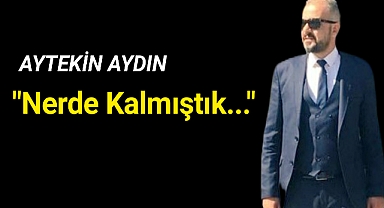 AYTEKİN AYDIN, NERDE KALMIŞTIK DEYİP KOLLARI SIVADI