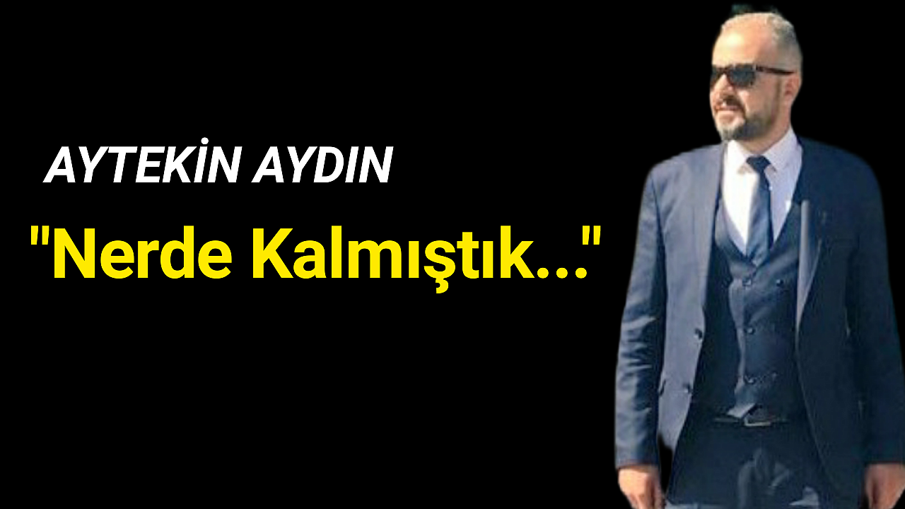 AYTEKİN AYDIN, NERDE KALMIŞTIK DEYİP KOLLARI SIVADI