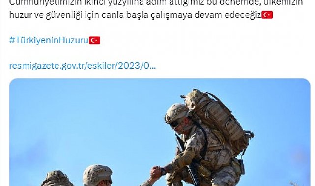 Bakan Yerlikaya: "Emniyet Genel Müdürlüğümüzde atamaları gerçekleşen mesai arkadaşlarımı tebrik ediyorum"