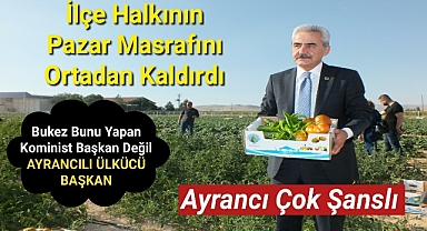 Başkan BÜYÜKKARCI, İlçe Halkının Pazar Masrafını Ortadan Kaldırdı