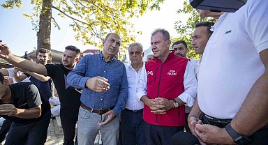 Başkan Seçer, katlı otopark ve pazar yeri inşaatını inceledi