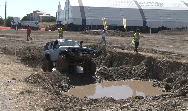 Başkentte düzenlenen off-road yarışması nefes kesti