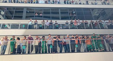 Çankaya Belediyesi personelinden Başkan Taşdelen'e protesto