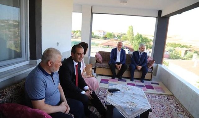 Çankırı Valisi Taşolar görevinin ilk gününde şehit ailesini ziyaret etti