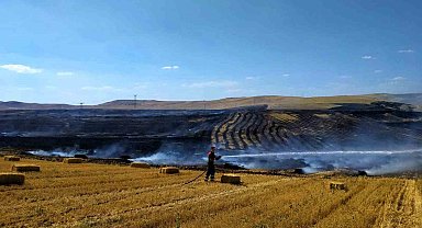 Çankırı'da anız yangını