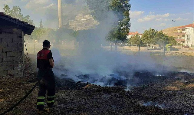 Çankırı'da çıkan ot yangını kısa sürede söndürüldü