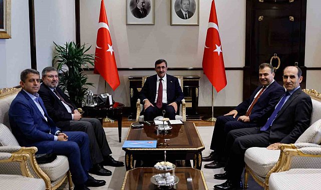 Cumhurbaşkanı Yardımcısı Yılmaz, Eroğlu'nu kabul etti
