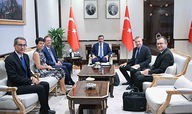 Cumhurbaşkanı Yardımıcısı Yılmaz, Avrupa Birliği Türkiye Delegasyonu Başkanı ile görüştü