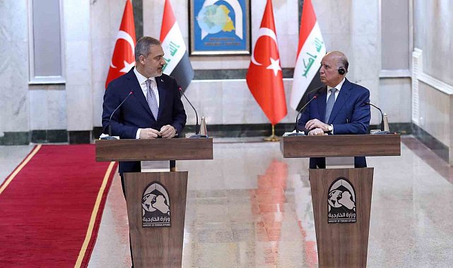 Dışişleri Bakanı Fidan, Irak Başbakan Yardımcısı ve Dışişleri Bakanı Fuad Hüseyin ile bir araya geldi
