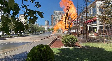 Doğal gaz boru hattında patlama: 1 Yaralı