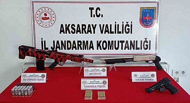 Düğün magandası havaya ateş ederken jandarmaya yakalandı