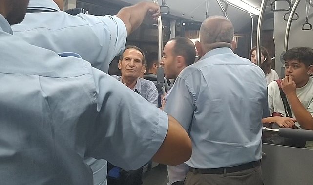 Durakta başlayan ve otobüs içinde süren ilginç gerginlik