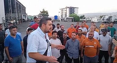 Etimesgut Belediyesi temizlik işleri çalışanları greve gitti