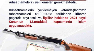 İl Emniyet Müdürlüğü duyurdu: 'Son tarih 1 Eylül'