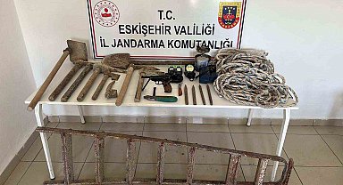 Jandarmadan kaçak kazıya suçüstü