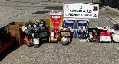 Jandarmadan kaçak tütün ve makaron operasyonu