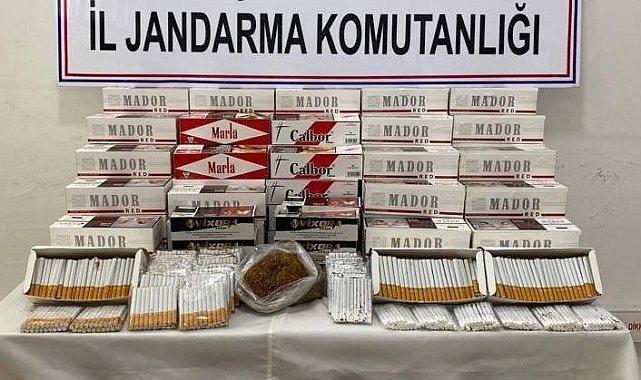 Kaçak sigara satmaya hazırlanan şahıs jandarma tarafından yakalandı