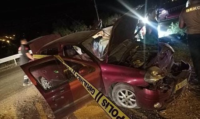 Kamyon ile otomobil çarpıştı: 1 ölü 3 yaralı