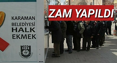 Karaman Belediyesi'nden Halk Ekmek'e Zam