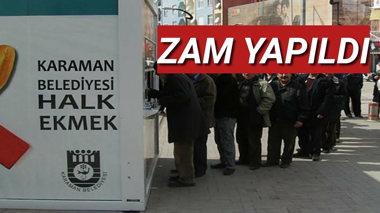 Karaman Belediyesi'nden Halk Ekmek'e Zam
