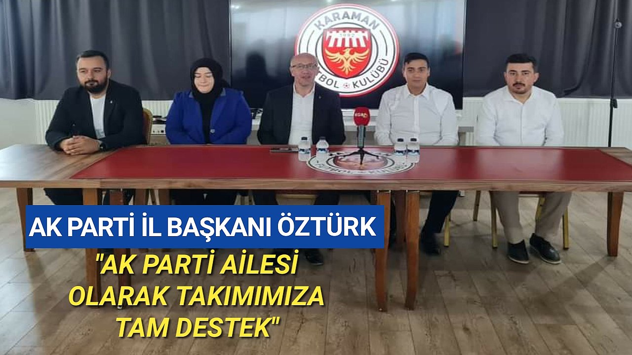 Karaman FK'ya AK Partiden Destek Ziyareti