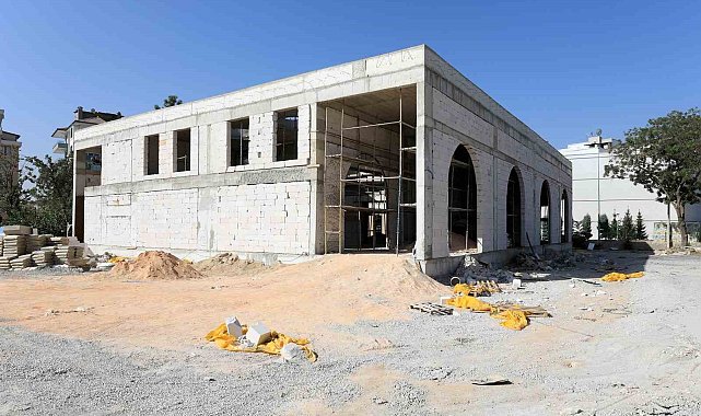Karatay Hoş Kubbe'nin yapımı sürüyor