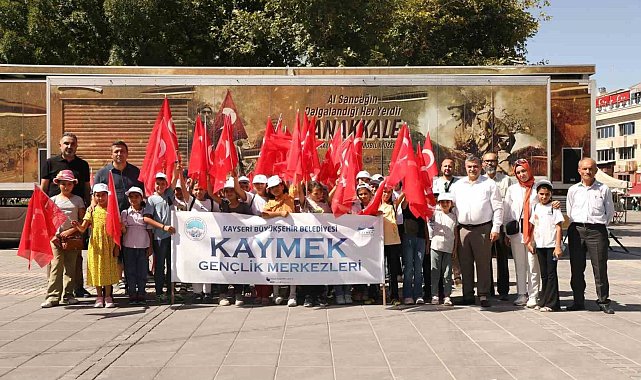 KAYMEK'in minik öğrencileri Çanakkale ruhunu yaşadı