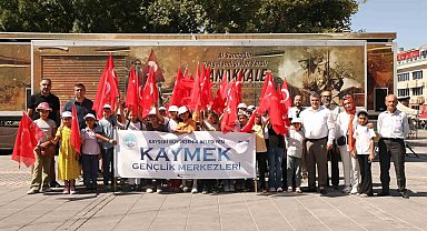 KAYMEK'in minik öğrencileri Çanakkale ruhunu yaşadı