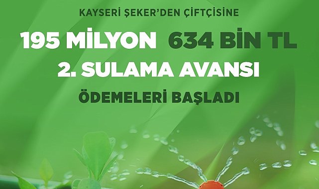 Kayseri Şeker çiftçinin yüzünü yine güldürdü