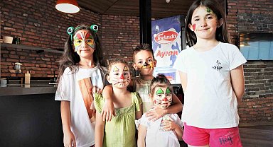 Keçiören'de çocuklar yüz boyama etkinliği gerçekleştirdi