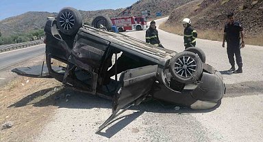 Kırıkkale'de otomobil takla attı: 2 yaralı