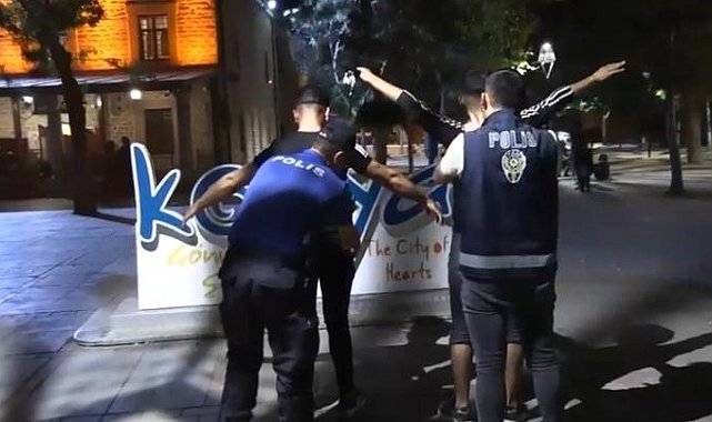 Konya'da 900 polisle "Huzur ve Güven" uygulaması gerçekleştirildi
