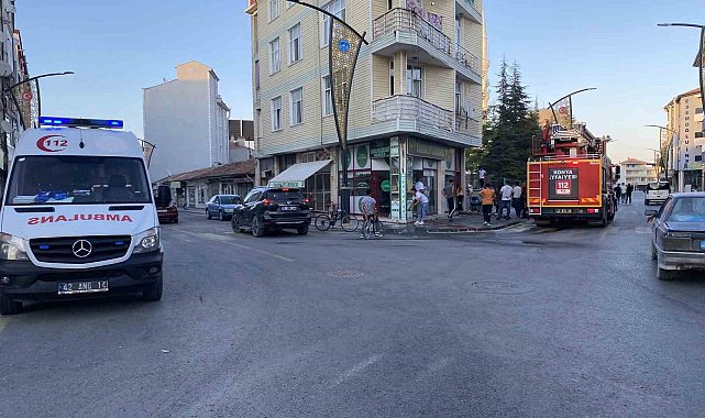 Konya'da bir evde çıkan yangından 3 kişi yaralandı
