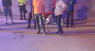 Konya'da duvara çarpan motosiklet sürücüsü yaralandı