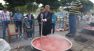 Melikgazi'de geleneksel salça kaynatma günleri başlıyor