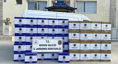 Mersin'de 2 milyon adet kaçak makaron ele geçirildi