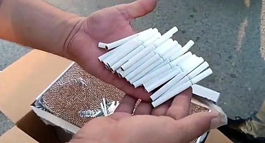 Mersin'de 6 milyon 100 bin bandrolsüz doldurulmuş makaron ele geçirildi