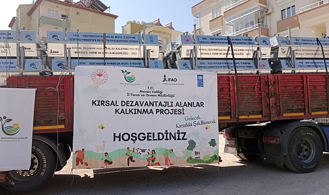 Mersin'in Mut ilçesine 42 hayvan sulama teknesi dağıtıldı