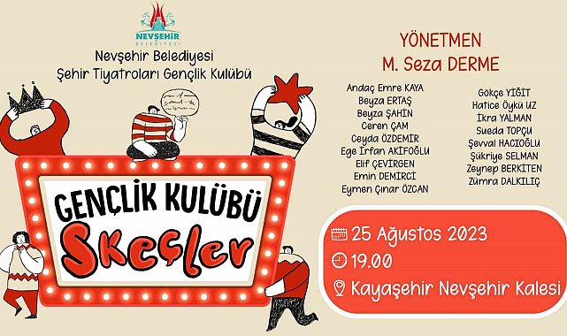 Nevşehir Belediyesi Şehir Tiyatroları ekibinden müjde