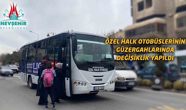 Nevşehir'de otobüs güzergâhları değişti